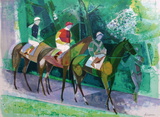 Paddock Collectable Print by Camille Hilaire