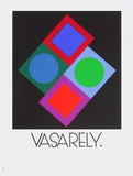 Expo Vasarely (affiche avant la lettre) Serigraph by Victor Vasarely