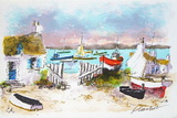 Bretagne Maisons De Pêcheurs Collectable Print by Urbain Huchet