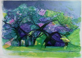 Pommiers Collectable Print by Camille Hilaire