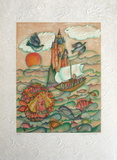 La Petite Sirène Collectable Print by Françoise Deberdt