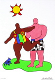 Couple Au Soleil Serigrafie von Niki De Saint Phalle