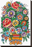 Flowers Stretched Canvas Print by Joe Kowalski