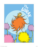 The Lorax (on blue) Print by Theodor (Dr. Seuss) Geisel