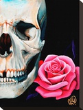 Rose Skull Leinwand von Christina Ramos