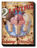 Taking Breaths Stretched Canvas Print by Rodney White
