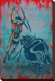 Matador de Toros Stretched Canvas Print by David Lozeau