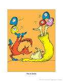 Fox in Socks (on orange) Posters by Theodor (Dr. Seuss) Geisel