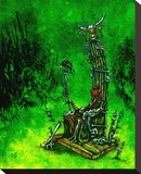 Nothing Left to Hunt Stretched Canvas Print by David Lozeau