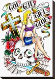 Girls Glory Stretched Canvas Print by Joe Kowalski