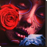 Amor Eterno Reproduction transférée sur toile par Daniel Esparza