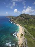 Sandy Beach, Koko Crater, Honolulu, Oahu, Hawaii Photographic Print by Douglas Peebles