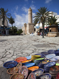 Medina Market by the Great Mosque, Sousse, Tunisia Photographic Print by Walter Bibikow