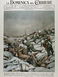 Fighting Between Russian and German Troops.La Domenica Del Corriere (January 1943) Photographic Print by Prisma Archivo 