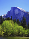 View of Half Dome Rock and Merced River, Yosemite National Park, California, Usa Photographic Print by Dennis Flaherty