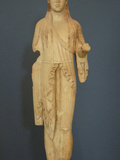 Marble Statue, Dated Between 500-490 Bc, Acropolis Museum, Athens, Greece Photographic Print by Prisma Archivo 