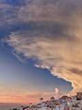 Sunset, Oia, Santorini, Greece Photographic Print by Adam Jones