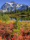 Picture Lake, Mt. Shuksan, Heather Meadows Recreation Area, Washington, Usa Photographic Print by Jamie & Judy Wild