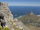 Table Mountain National Park Cableway Aerial Tram and Station, Cape Town, South Africa Fotografisk tryk af Cindy Miller Hopkins