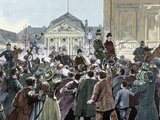 Popular Ovation to the Prince Bismarck, Way of the Station Fotografisk tryk af Prisma Archivo Popular Ovation to the Prince Bismarck, Way of the Station Fotografisk tryk af Prisma Archivo