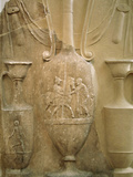 Panaitios Funerary Stele, Penteli Marble, Decorated with a Loutrophoros Between Two Lektos, Greece Photographic Print by Prisma Archivo 