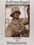 World War I (1914-1918). Poster  Help Us Win  by Fritz Erler (1868-1940) Photographic Print by Prisma Archivo 