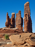 Determination Towers Monolith Group in Courthouse Pasture Northwest of Moab, Moab, Utah, Usa Photographic Print by Charles Crust
