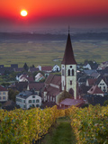 Ammerschwihr, Alsatian Wine Route, Alsace Region, Haut-Rhin, France Photographic Print by Walter Bibikow