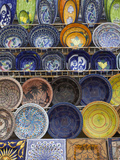 Tunisian Pottery, Port El Kantaoui, Tunisia Photographic Print by Walter Bibikow