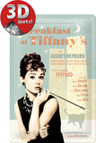 Breakfast at Tiffanys Blue Blechschild