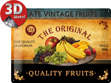 Quality Fruits Blechschild