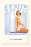 Lait Plaque en métal