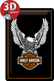 Harley-Davidson Eagle Logo Plaque en métal