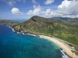 Sandy Beach, Koko Crater, Honolulu, Oahu, Hawaii Photographic Print by Douglas Peebles
