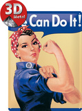 We can do it Plakietka emaliowana