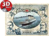 Titanic Mannschaft Plaque en métal