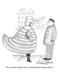 "Yes, as a matter of fact, this is one hundred per cent goose down." - New Yorker Cartoon Premium Giclee Print by Victoria Roberts