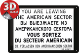 You are leaving... Tin Sign