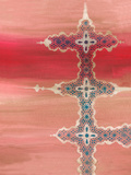 Pink and Blue Kunstdruk op gespannen doek van Tiffany Dow Pink and Blue Kunstdruk op gespannen doek van Tiffany Dow