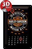 Harley-Davidson Kalender Motor Oil Plechová cedule
