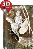 Marilyn Monroe Luftschacht-Collage Tin Sign