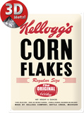 Kellogg's Corn Flakes Retro Package Plaque en métal