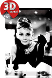 Audrey Hepburn Foto Plaque en métal