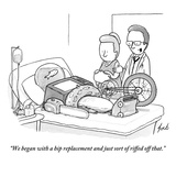 "We began with a hip replacement and just sort of riffed off that." - New Yorker Cartoon Premium Giclee Print by Tom Toro