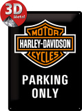 Harley-Davidson Parking Only Tin Sign