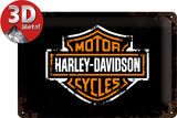 Harley-Davidson Paint Logo Plaque en métal