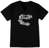 V-Neck - T-Rex Dinosaur T-Shirt