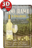 Vino Bianco Tin Sign