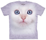 White Kitten Face T-shirts