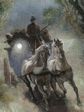 Prisma Archivo - Stagecoach. 19Th-Century Colored Engraving - Fotografik Baskı Prisma Archivo - Stagecoach. 19Th-Century Colored Engraving - Fotografik Baskı